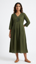 Purple Ombre Floral Puff Sleeve Maxi Dress - Amara Collection