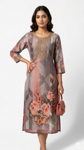 The Mauve Rose Geometric dress