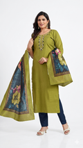 Olive Elegance Kurta Set