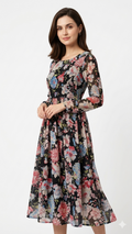 Black Floral Dress