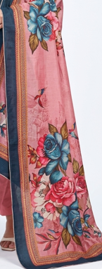 Navy Floral Elegance Kurta Set